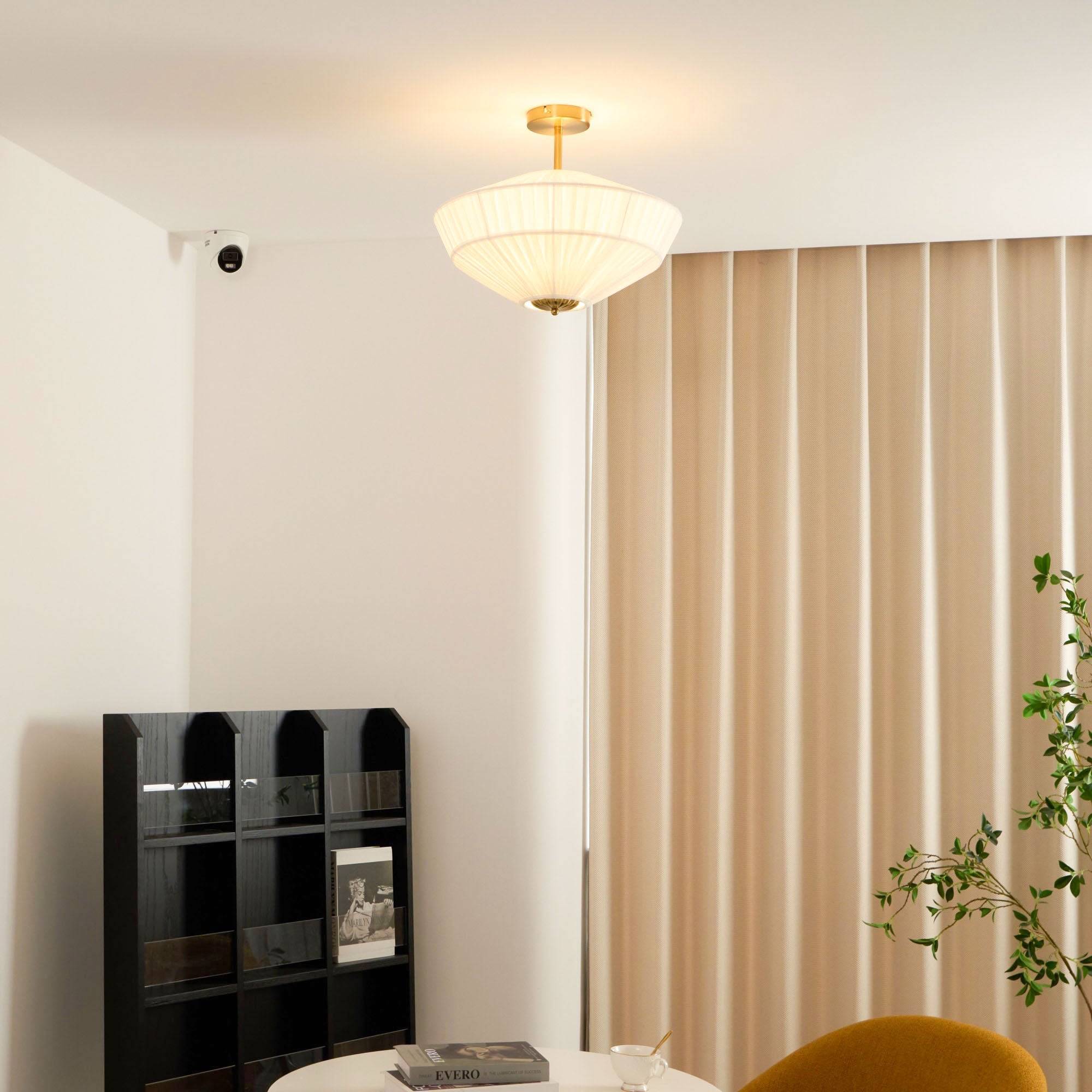 Stephane - Pleated Fabric Ceiling Lamp