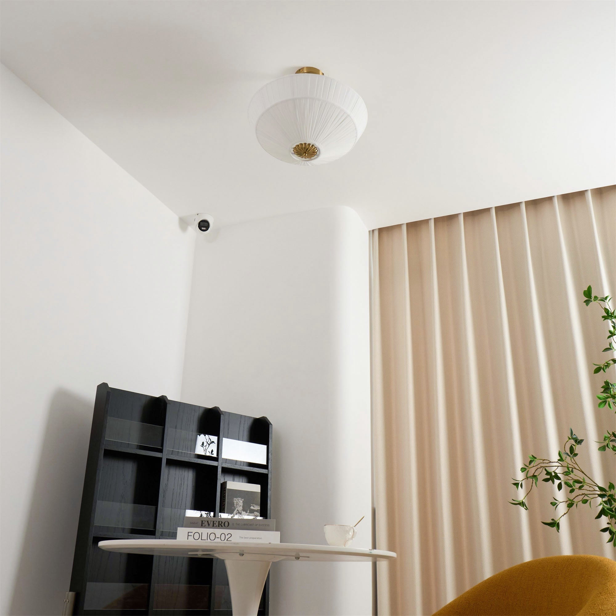 Stephane - Pleated Fabric Ceiling Lamp