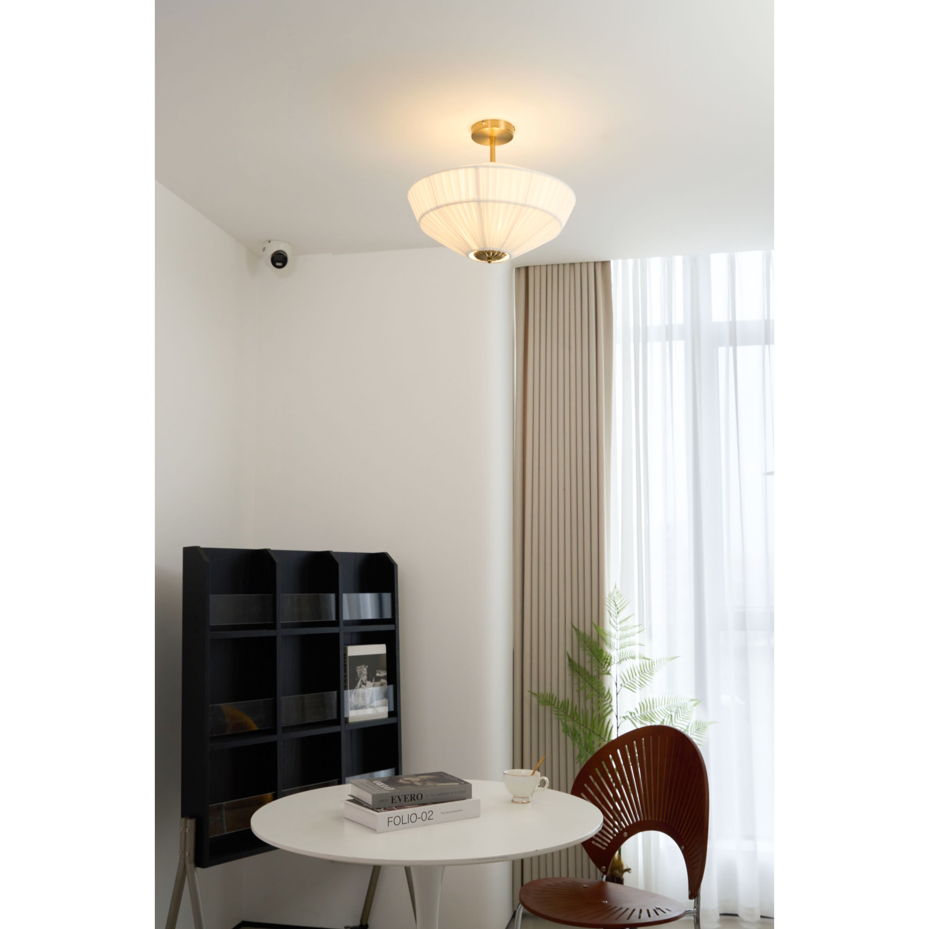 Stephane - Pleated Fabric Ceiling Lamp