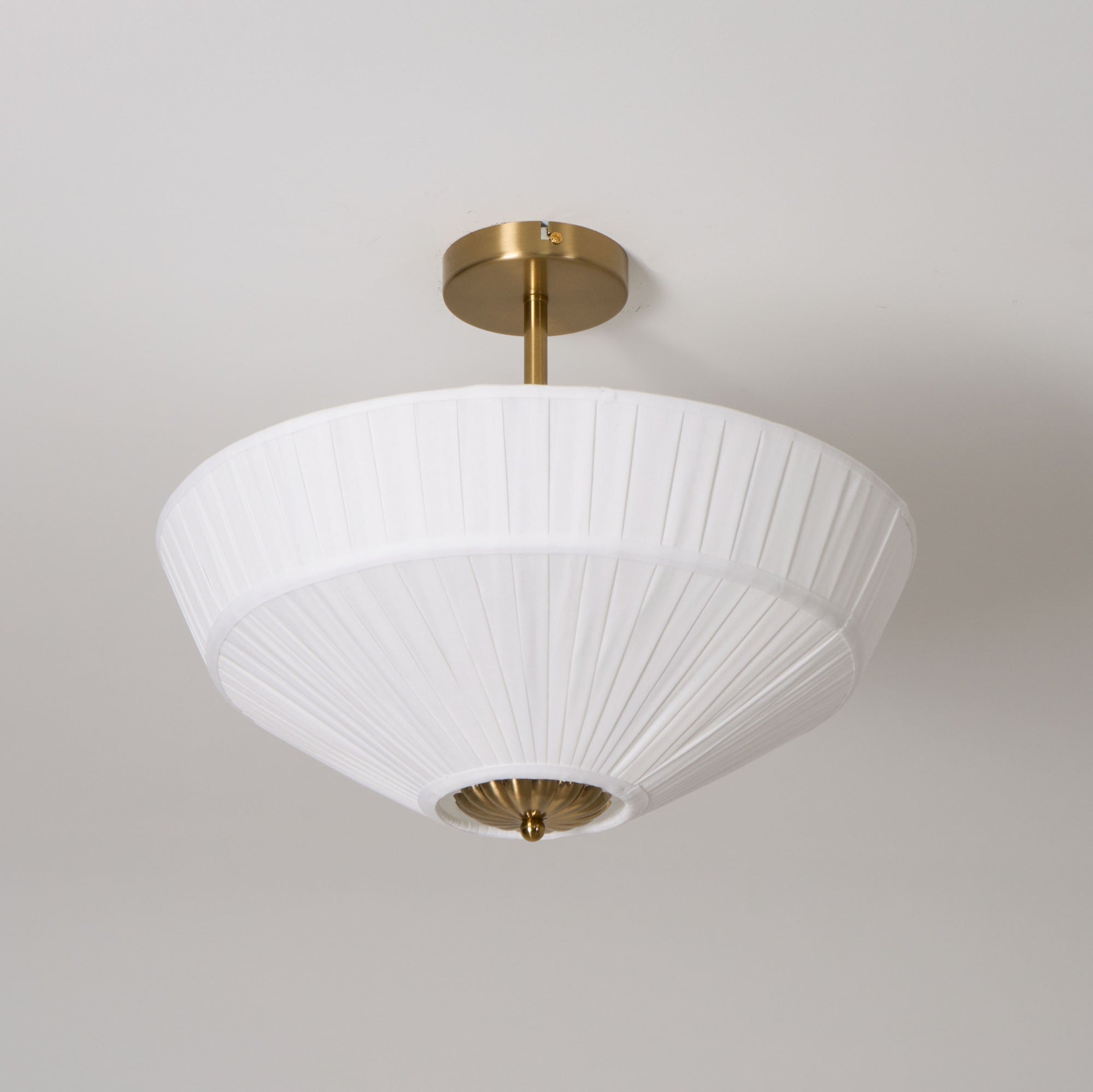 Stephane - Pleated Fabric Ceiling Lamp
