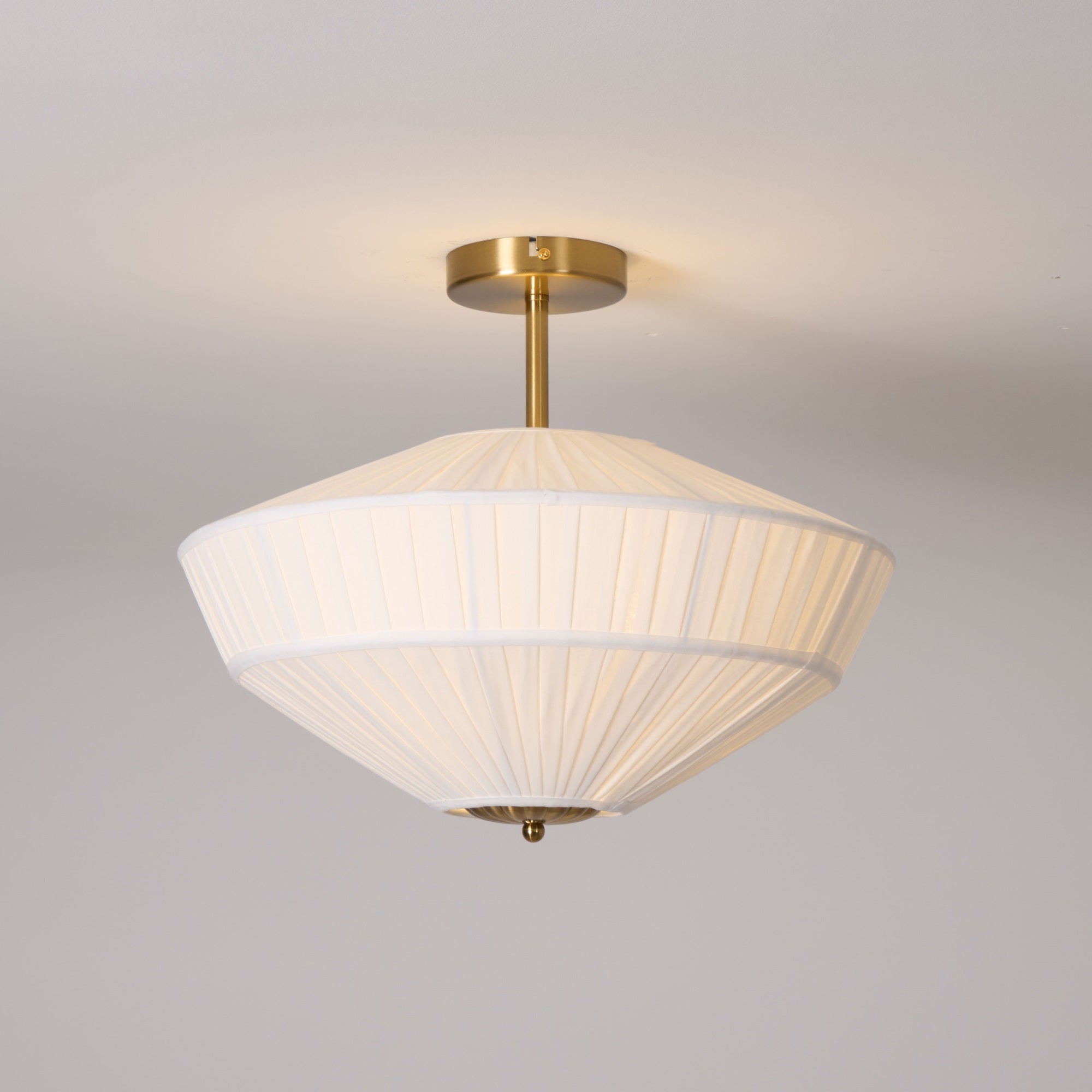 Stephane - Pleated Fabric Ceiling Lamp