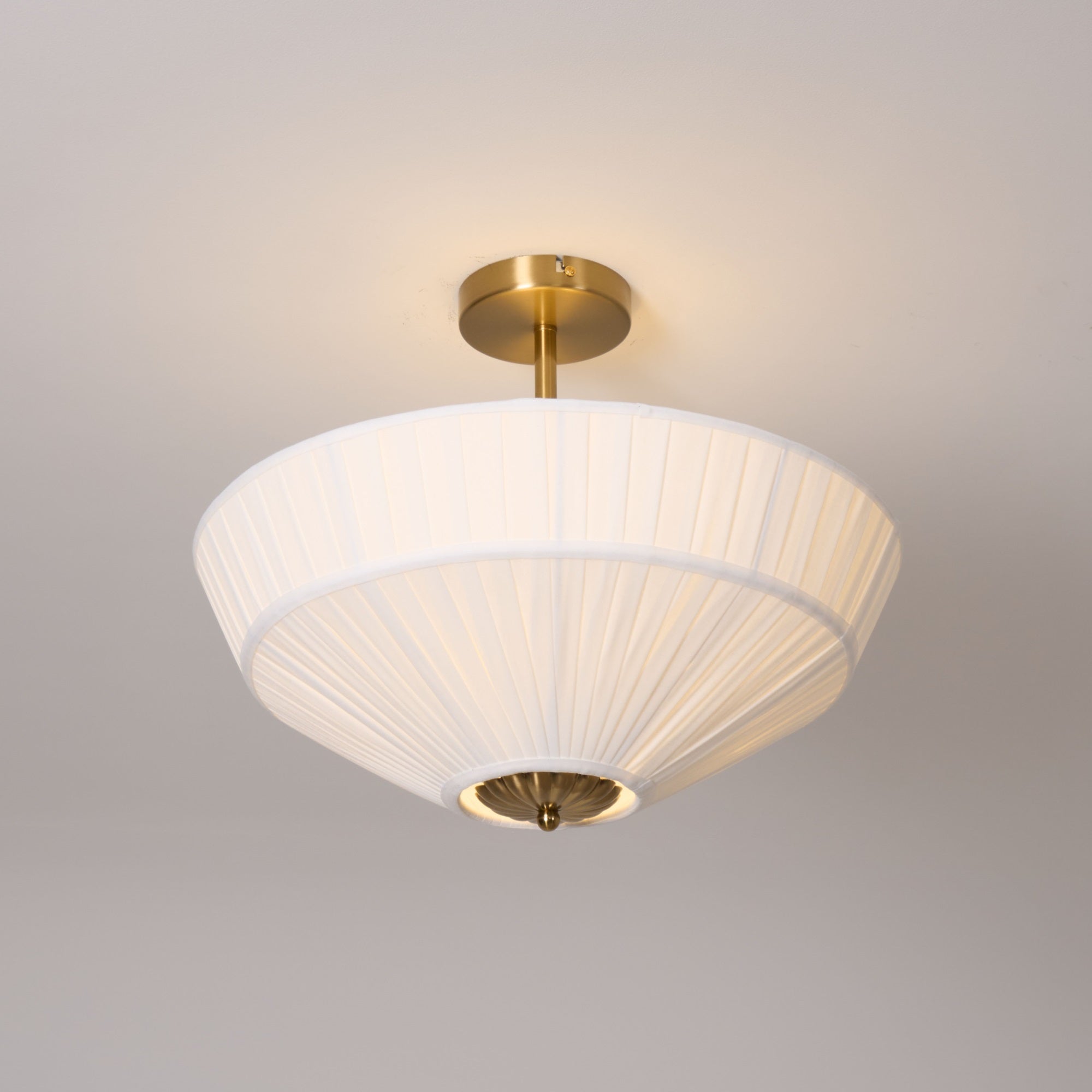 Stephane - Pleated Fabric Ceiling Lamp