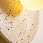 Pallas - Round Travertine Wall Light
