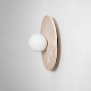 Pallas - Round Travertine Wall Light
