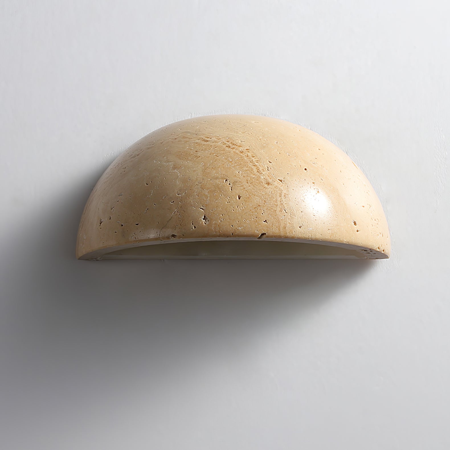 Nemertes - Half-Dome Travertine Wall Light