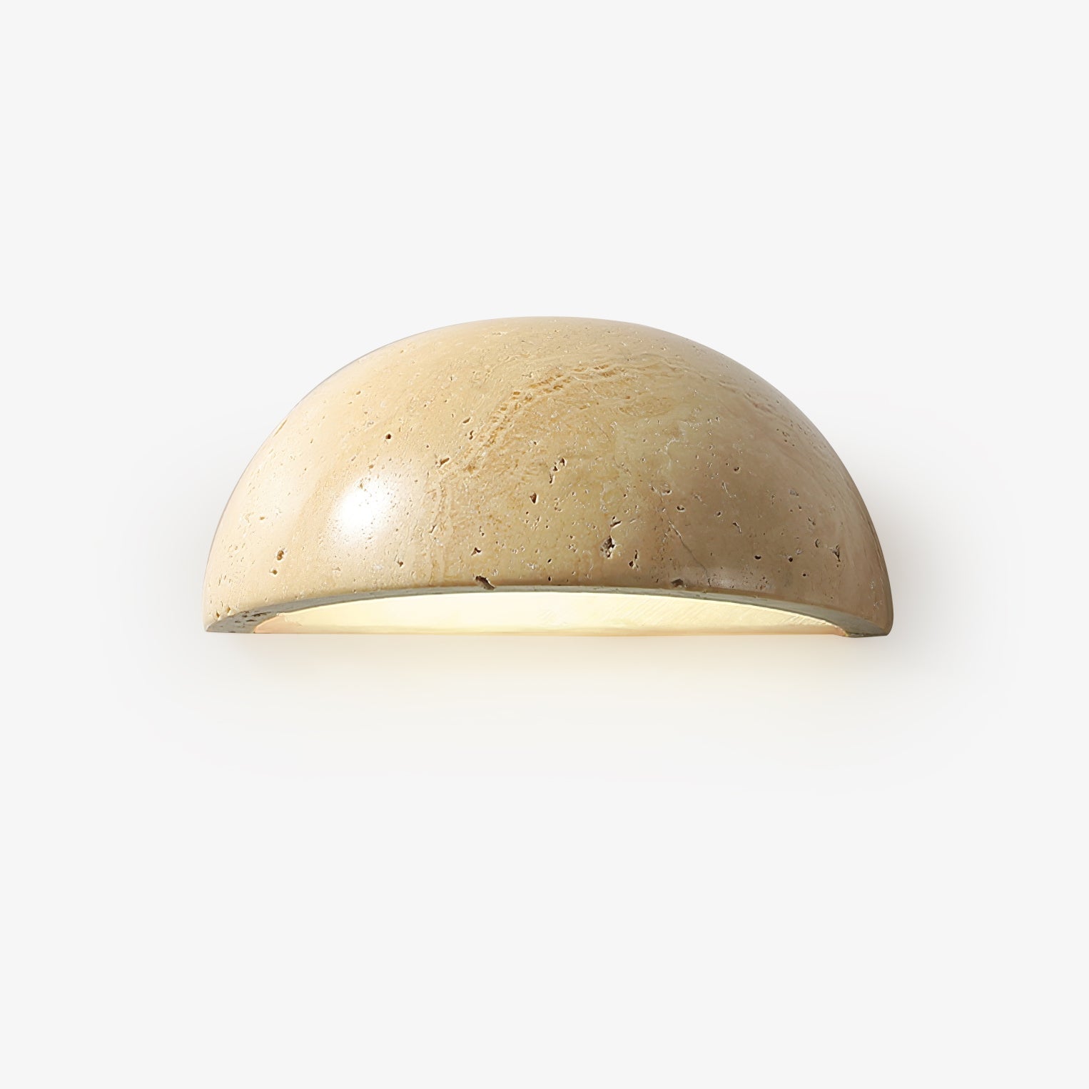 Nemertes - Half-Dome Travertine Wall Light