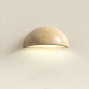 Nemertes - Half-Dome Travertine Wall Light