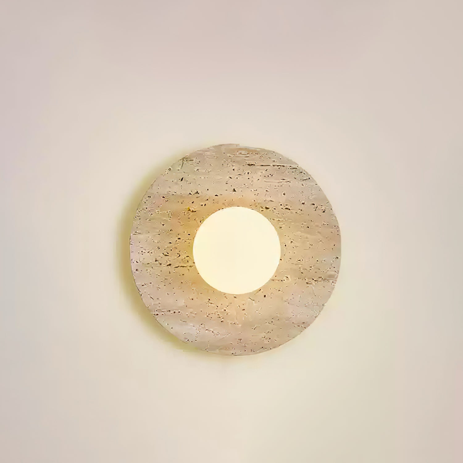 Artemis - Plug-in Travertine Wall Light