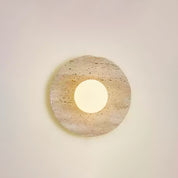 Artemis - Plug-in Travertine Wall Light