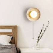 Pallas - Round Travertine Wall Light