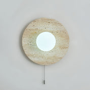 Pallas - Round Travertine Wall Light