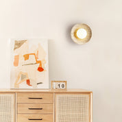 Artemis - Plug-in Travertine Wall Light