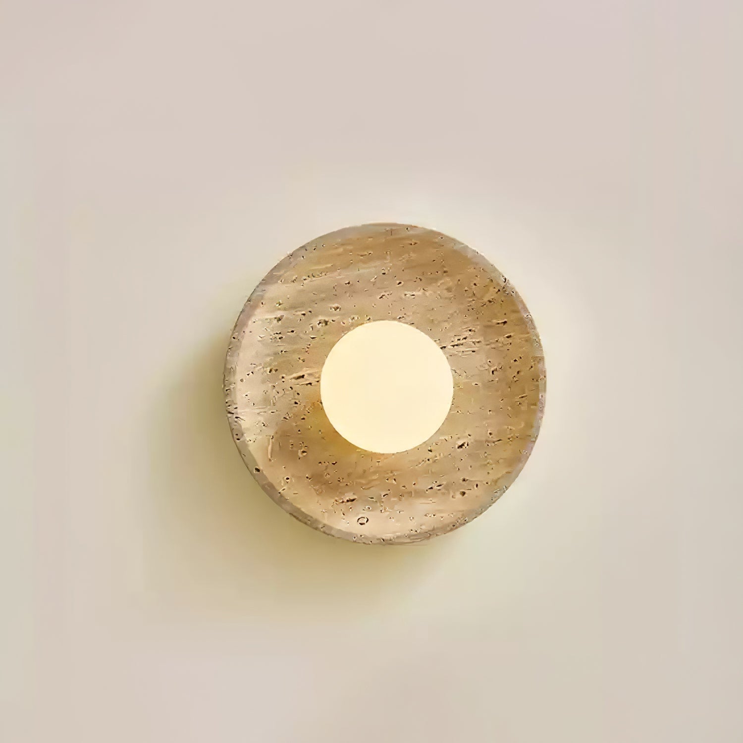 Artemis - Plug-in Travertine Wall Light
