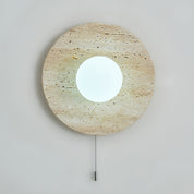 Pallas - Round Travertine Wall Light