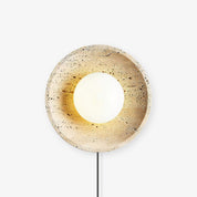 Artemis - Plug-in Travertine Wall Light
