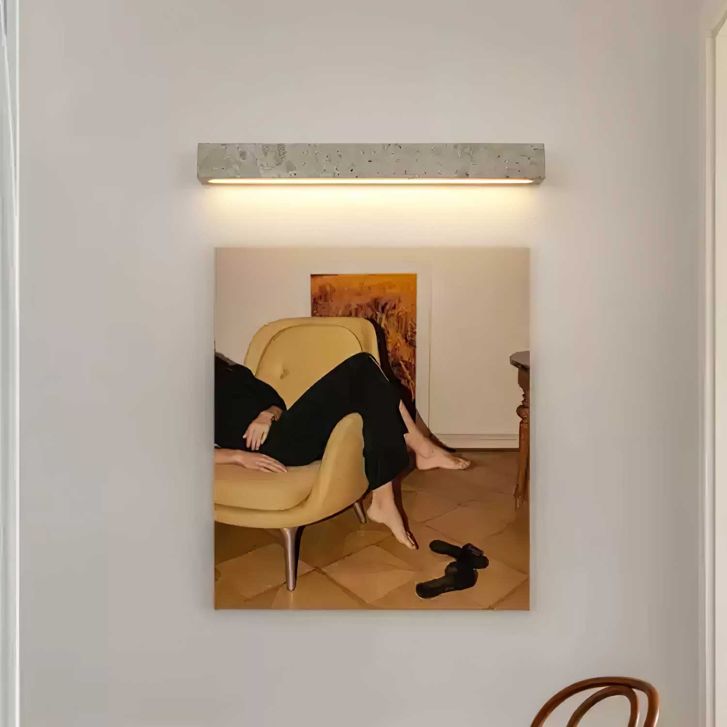 Zephyros - Travertine Linear Wall Light
