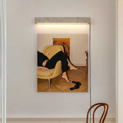Dynamene - Travertine Linear Plug-In Wall Light