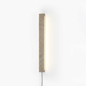 Dynamene - Travertine Linear Plug-In Wall Light