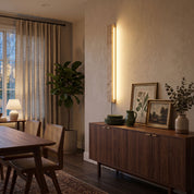 Dynamene - Travertine Linear Plug-In Wall Light