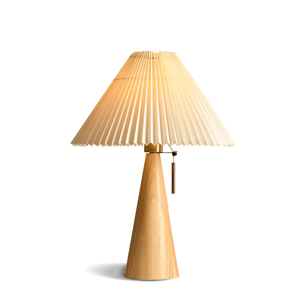 Patsy Wood Cone and Gold Ring Table Lamp – detail 53