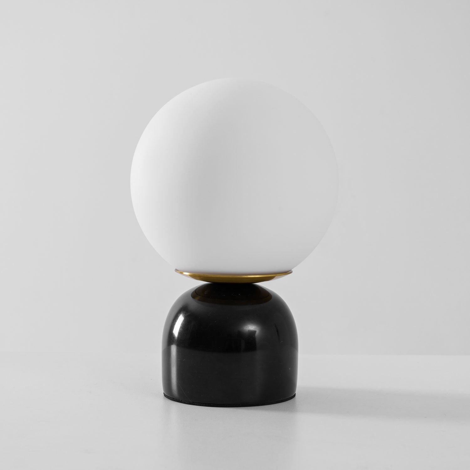 Semele - Marble and White Glass Globe Table Lamp