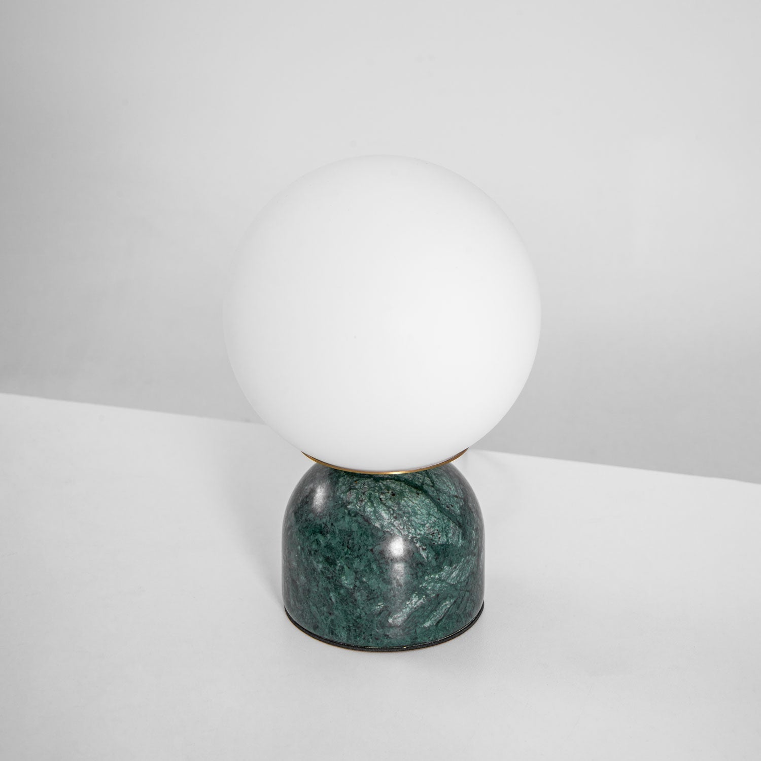 Semele - Marble and White Glass Globe Table Lamp