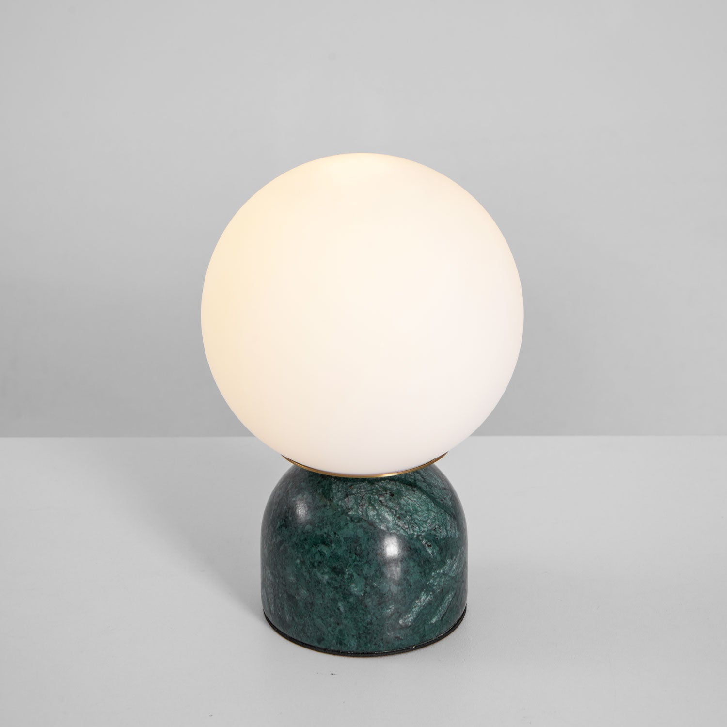 Semele - Marble and White Glass Globe Table Lamp