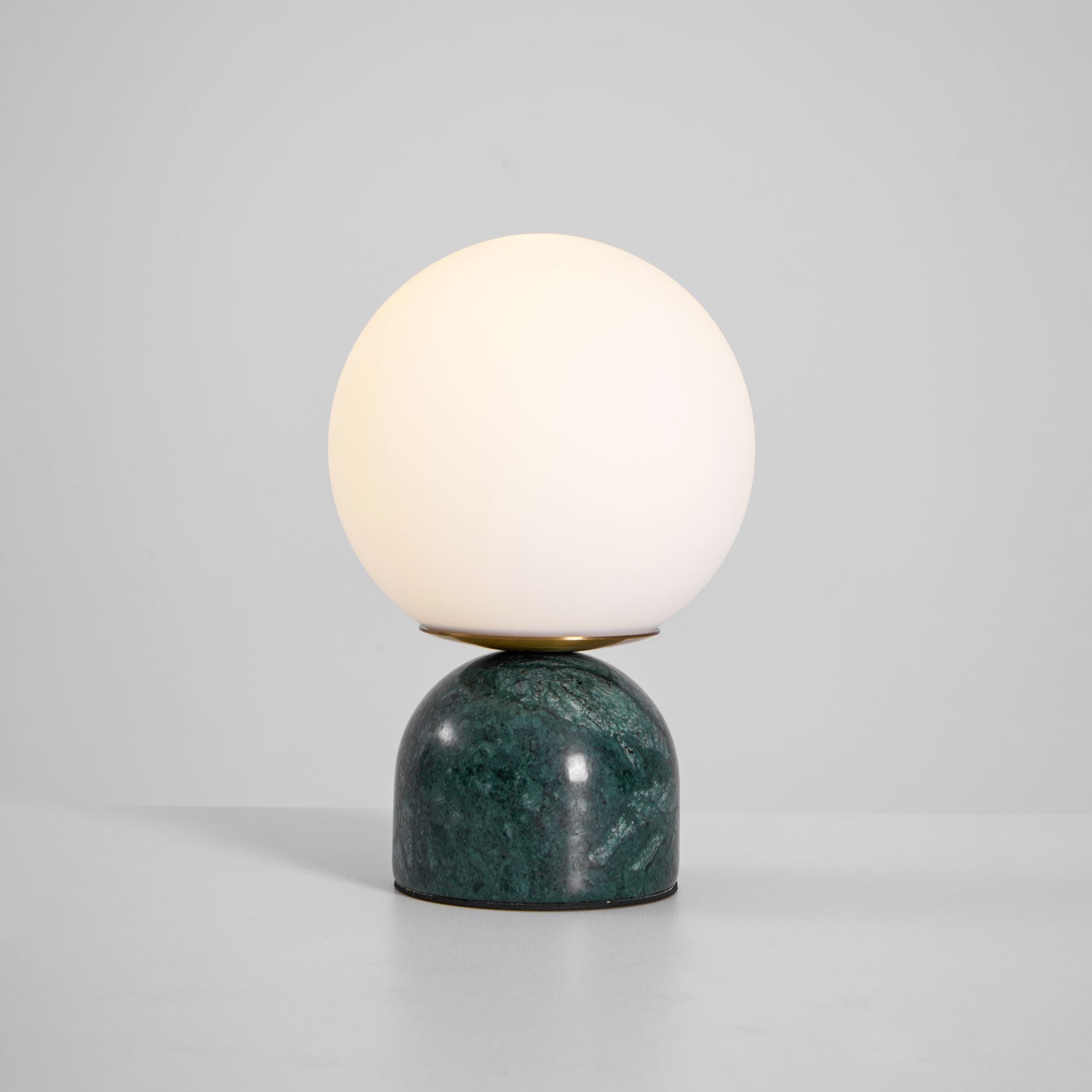 Semele - Marble and White Glass Globe Table Lamp