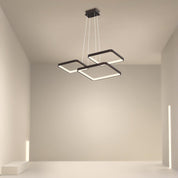 Hermokrates - Black Coffee LED Square Chandelier