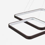 Hermokrates - Black Coffee LED Square Chandelier
