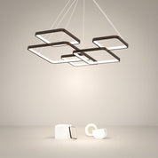 Hermokrates - Black Coffee LED Square Chandelier