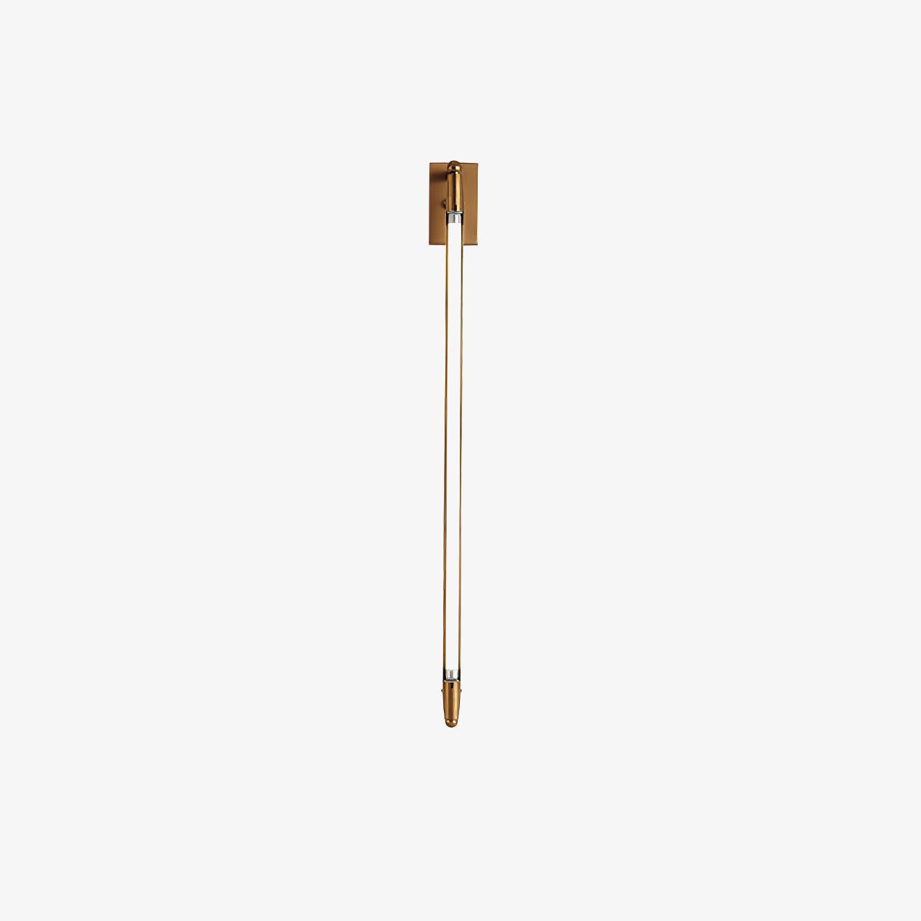Euros - Gold Rotating LED Tube Wall Light