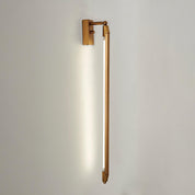 Euros - Gold Rotating LED Tube Wall Light