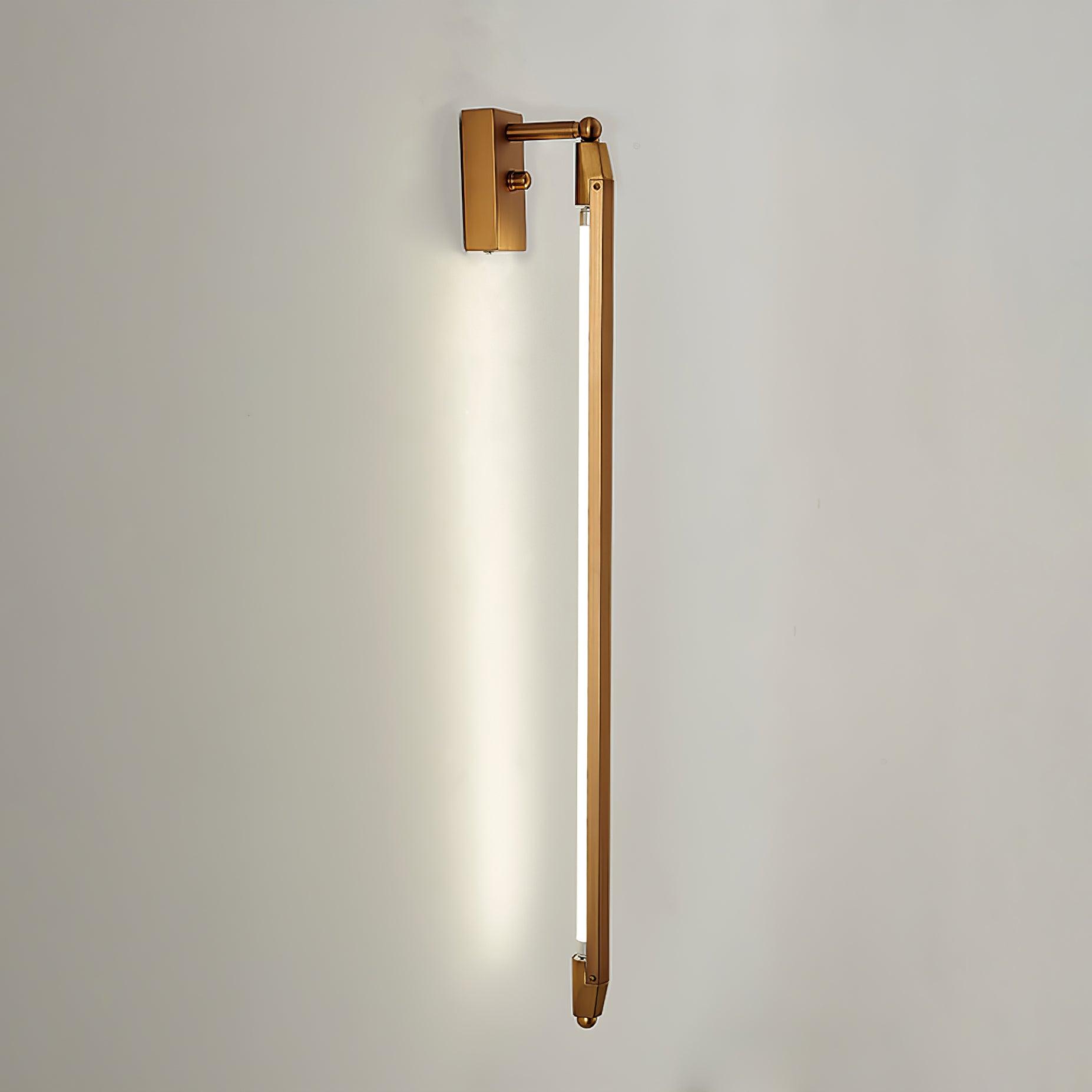 Euros - Gold Rotating LED Tube Wall Light