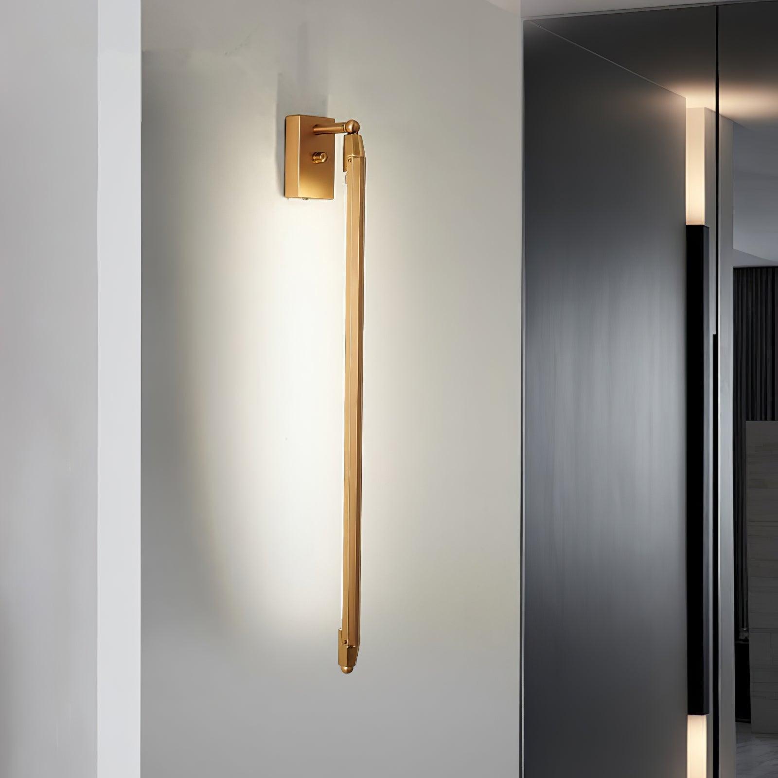 Euros - Gold Rotating LED Tube Wall Light