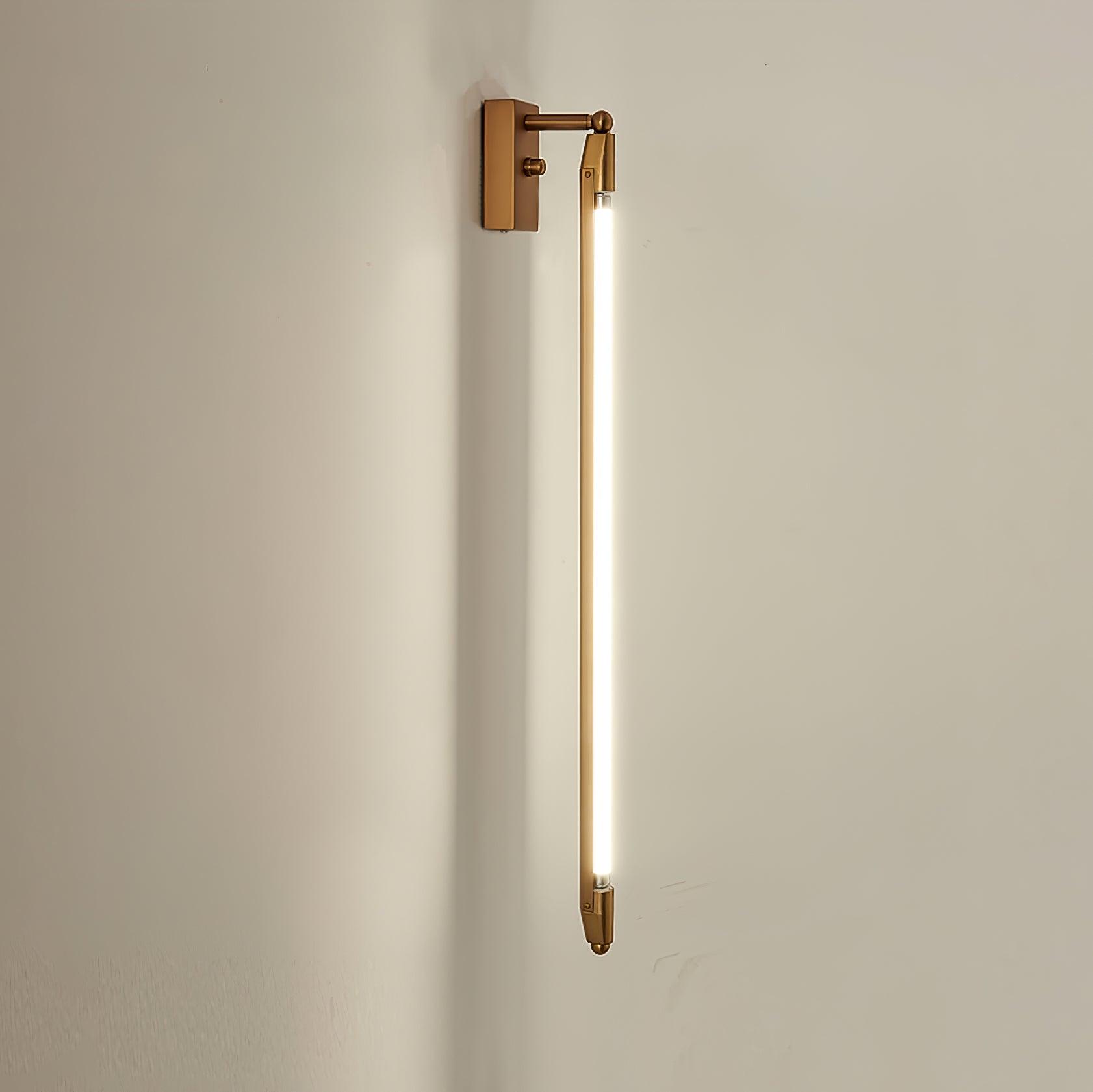 Euros - Gold Rotating LED Tube Wall Light
