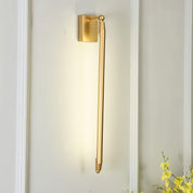 Euros - Gold Rotating LED Tube Wall Light