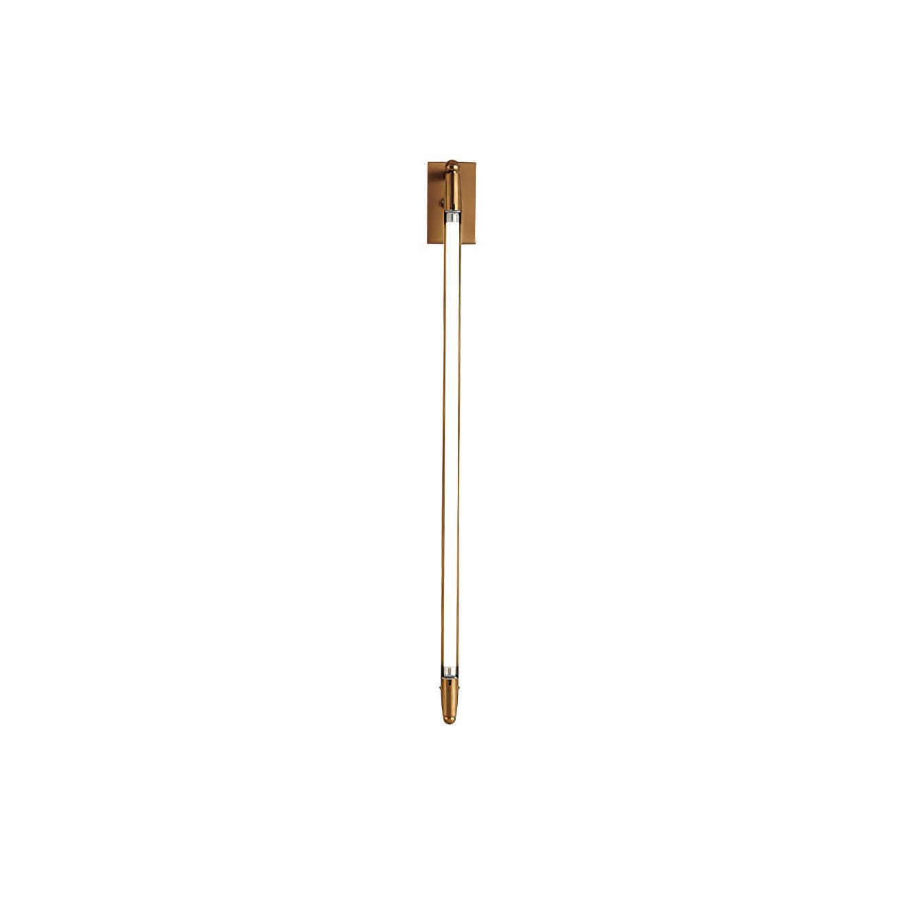 Euros - Gold Rotating LED Tube Wall Light