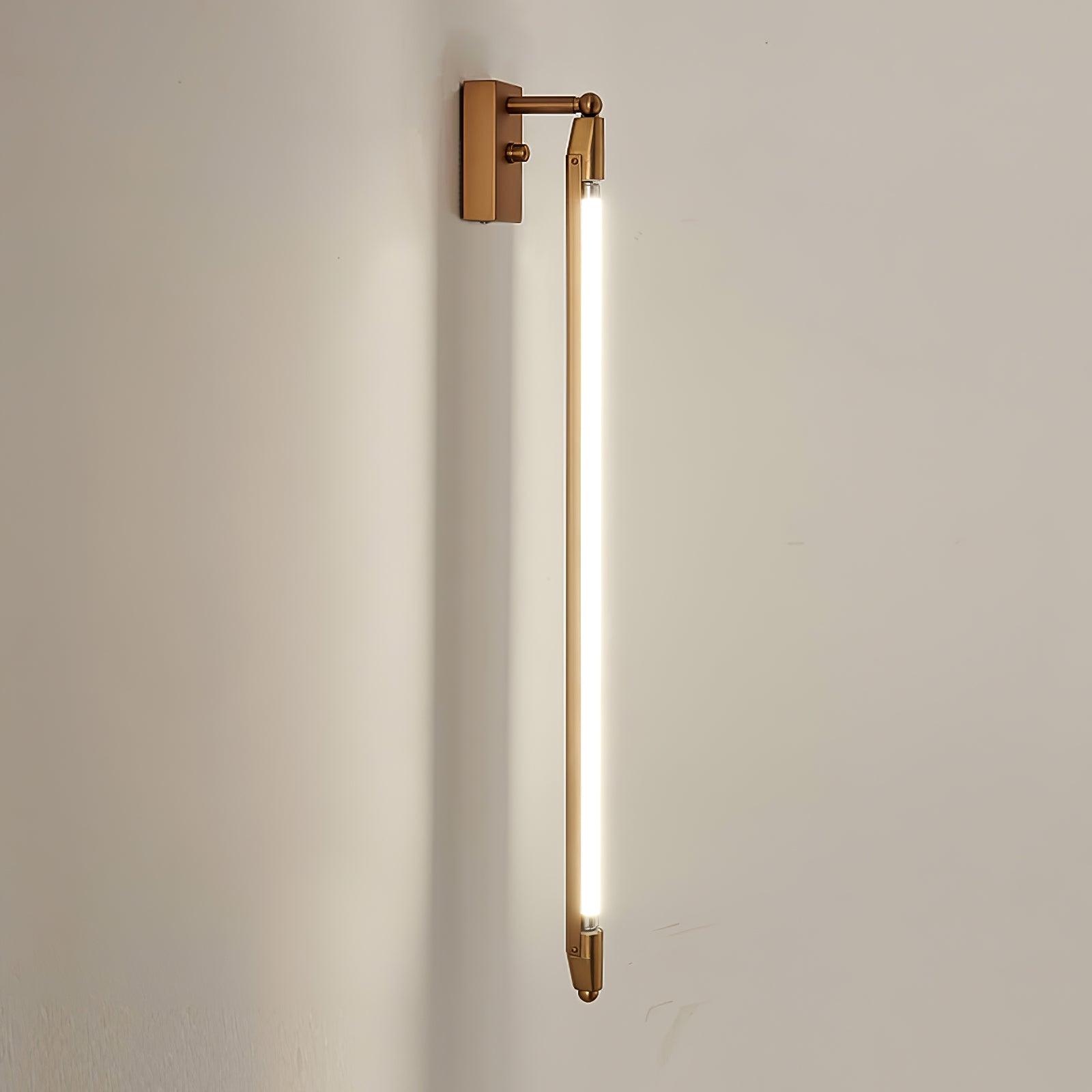 Euros - Gold Rotating LED Tube Wall Light