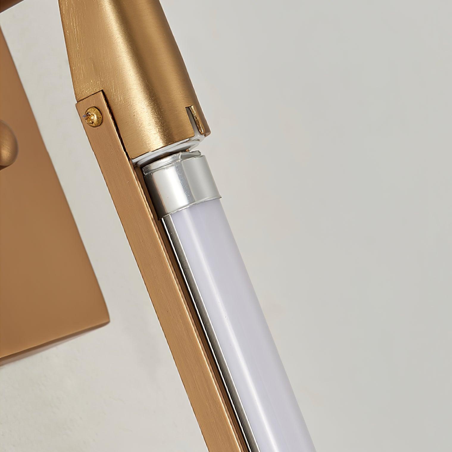 Euros - Gold Rotating LED Tube Wall Light