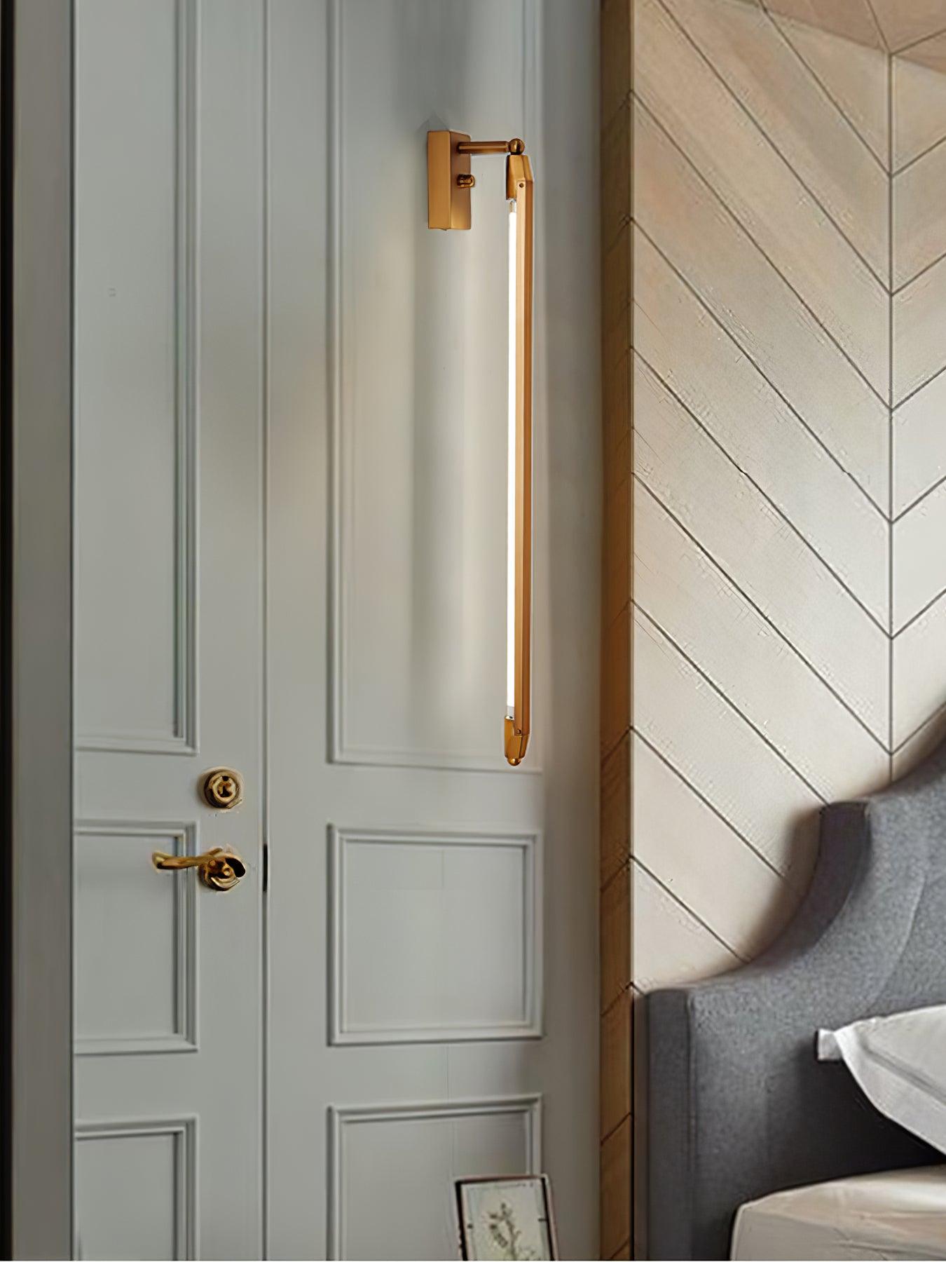 Euros - Gold Rotating LED Tube Wall Light