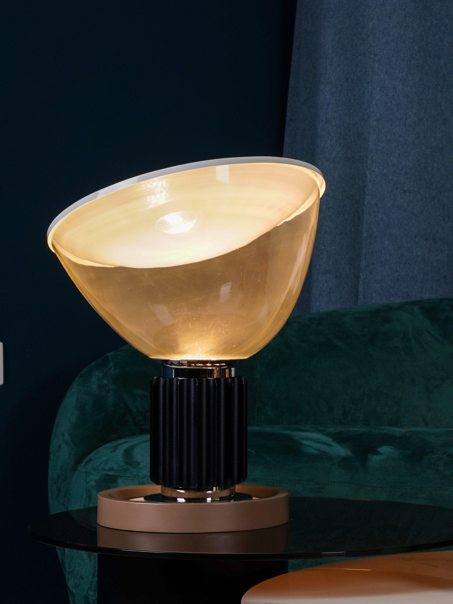 Aktis - Aluminum and Blown Glass Table Lamp