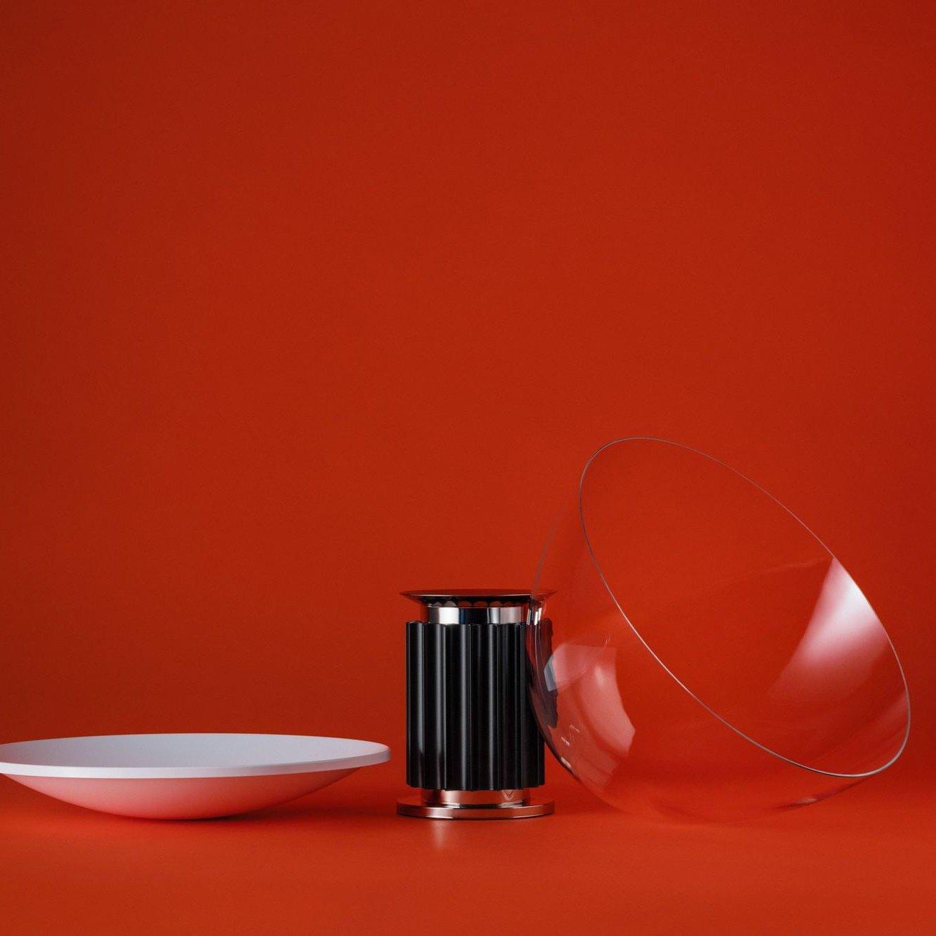 Aktis - Aluminum and Blown Glass Table Lamp