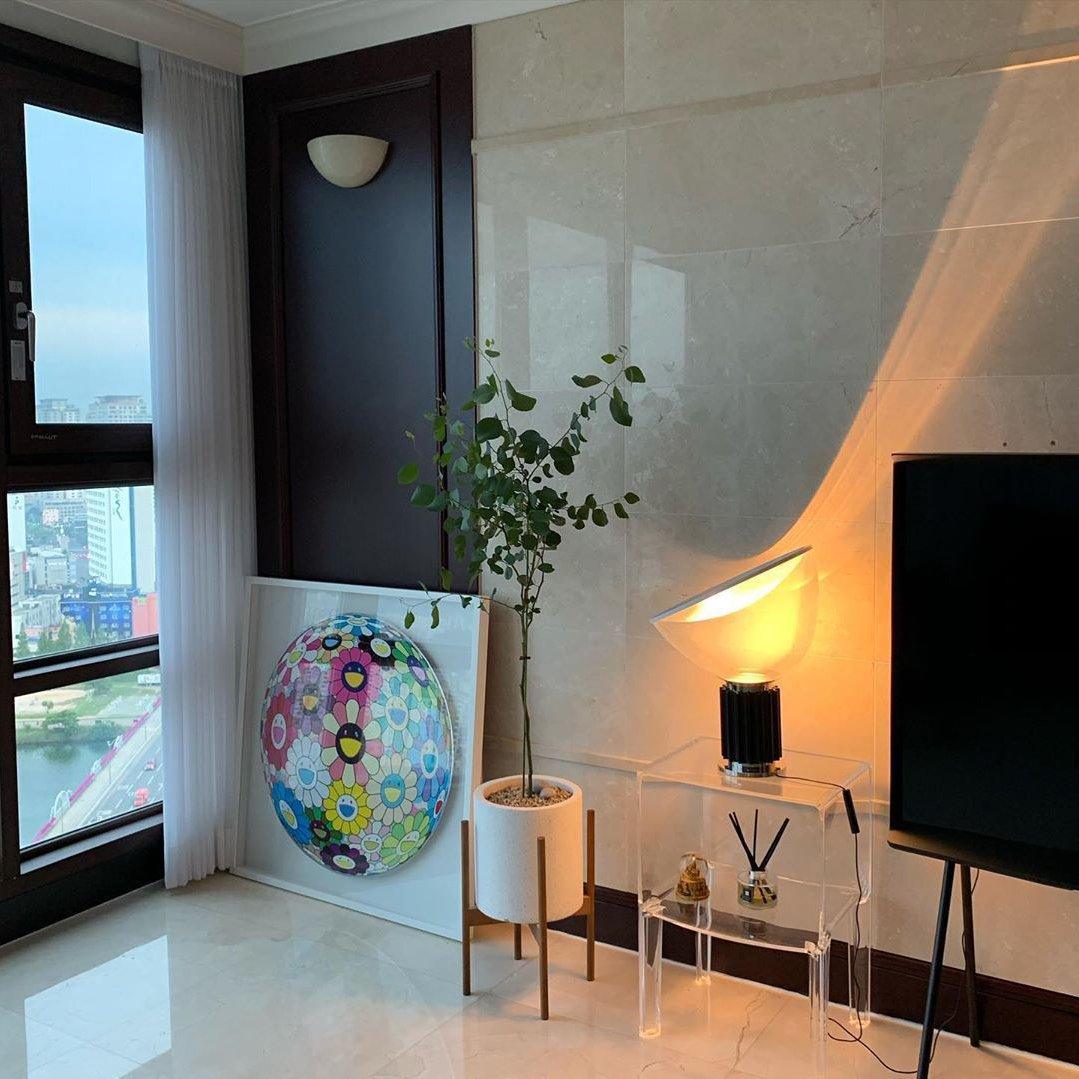 Aktis - Aluminum and Blown Glass Table Lamp