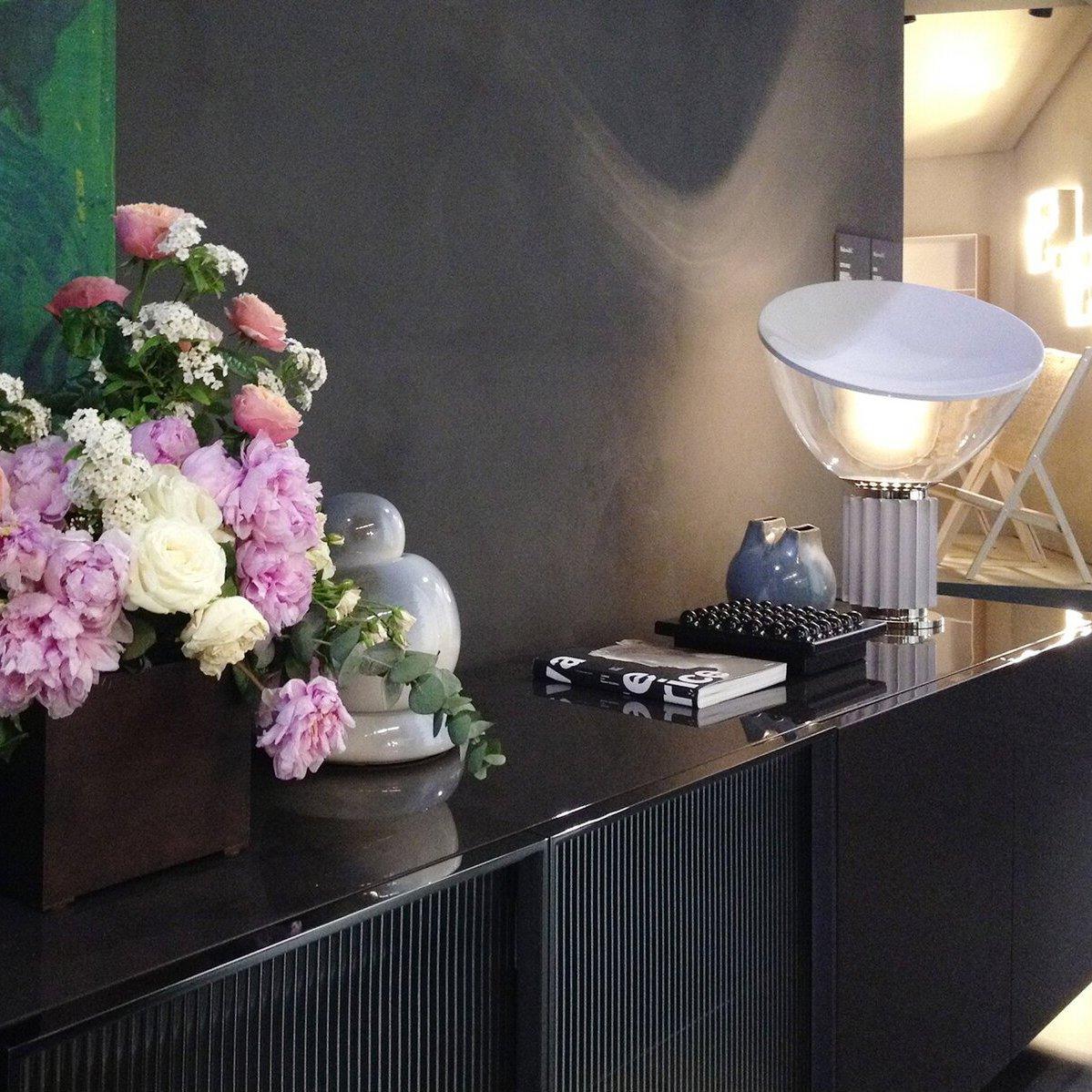 Aktis - Aluminum and Blown Glass Table Lamp