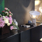 Aktis - Aluminum and Blown Glass Table Lamp