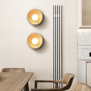 Karpo - Travertine Bowl Wall Lamp