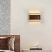 Idyia - Travertine and Walnut Wall Sconce