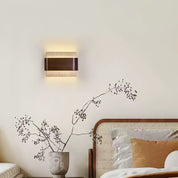 Idyia - Travertine and Walnut Wall Sconce