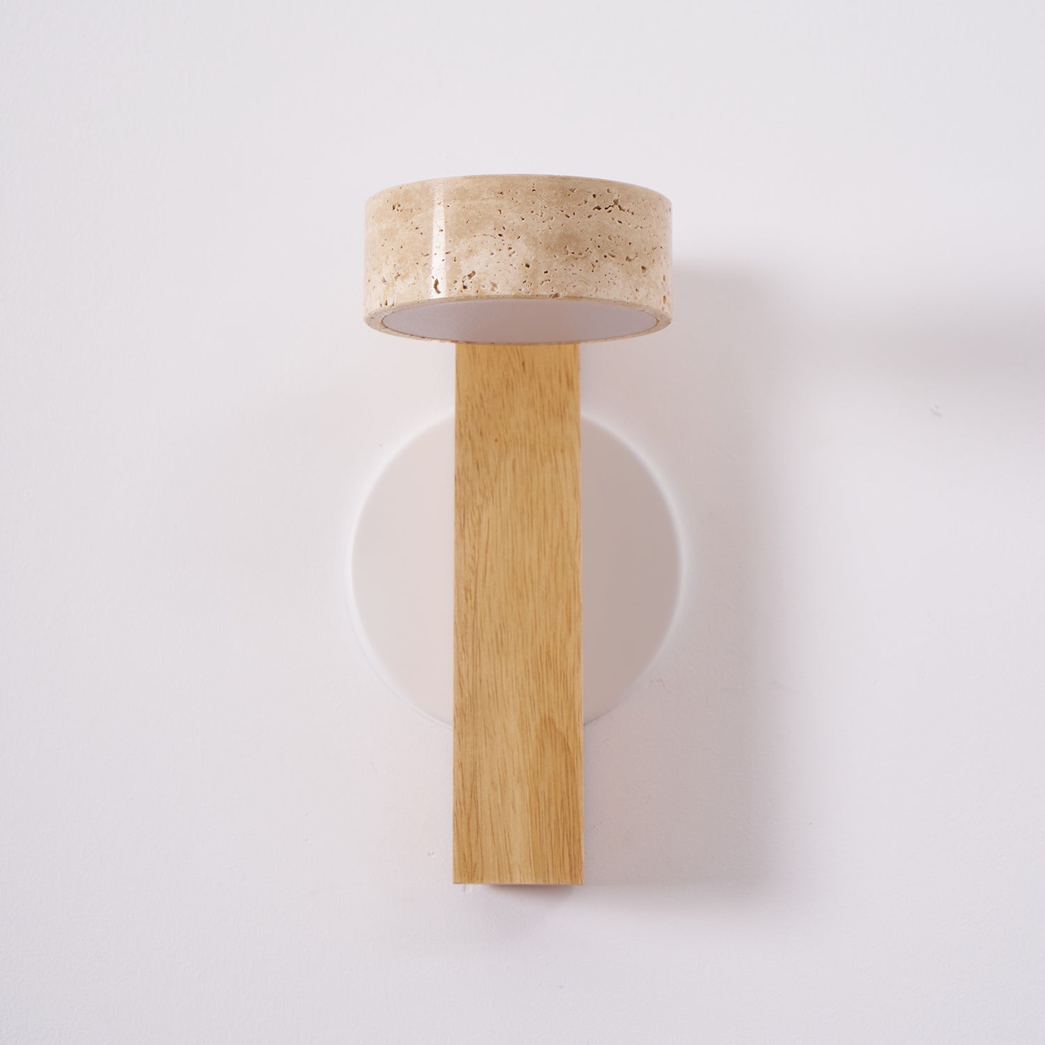 Kyparissos - Travertine and Walnut Wall Light